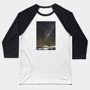 Milky Way over Busselton Jetty Baseball T-Shirt